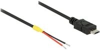 Delock Stromkabel - Mikro-USB Typ B (nur Strom) (M)