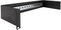 Delock DIN Schienenpanel - Rack montierbar - Schwarz - 1U - 48.3 cm (19")