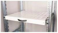 ROLINE Rack-Schieberegal - 350 mm tief, Tragf&auml;higkeit 25 kg - RAL 7035, Hellgrau -