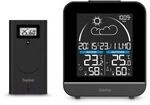 Hama Wetterstation "La Gomera", mit Au&szlig;ensensor, Funk, Wecker, Schwarz