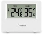 Hama Thermometer und Hygrometer "Ebro", digital, f&uuml;r innen oder au&szlig;en, Wei&szlig;