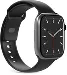 PURO ICON Band f&uuml;r Apple Watch 42/44/45/49mm, schwarz