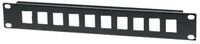 Intellinet 10-Port Patchpanel, unbest&uuml;ckt, 10", 1 HE, schwarz - Blindabdeckung -
