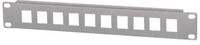 Intellinet 10-Port Patchpanel, unbest&uuml;ckt, 10", 1 HE, grau - Patchpanel (Blindblech)
