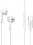 Hama Kopfh&ouml;rer "Classy", Earbuds, Mikrofon, Kabelknickschutz, USB-C, Wei&szlig;