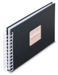 Hama Spiral-Album "Fine Art", 24x17 cm, 50 wei&szlig;e Seiten, New Black