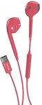 MUSIC HERO TUBB Stereo In-Ear Headset mit USB-C-Kabel rot