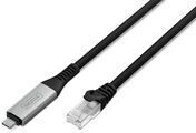 DIGITUS USB 3.2.RJ45 Ethernet Kabel s/FTP - Kabel - Digital/Daten