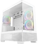 Deepcool CG380 3F WH - Micro-ATX - micro ATX - Seitenteil mit Fenster (geh&auml;rtetes