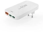 Hama Schnellladeger&auml;t, 2x USB-C, 1x USB-A, flaches Mini-Ladeger&auml;t, PD, 65 W, WS