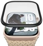 PanzerGlass Screen Protector w. Black Metal Frame Apple Watch