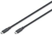 DIGITUS USB Silicone connection cable USB-C - 1m 4.0 Gen3 40G 240W 8K - Kabel -