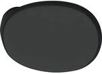 MARCHESI T&uuml;rknopf gekr&ouml;pft oval, 51 x 81 x 47, Edelstahl schwarz matt