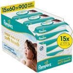 Pampers Feuchte T&uuml;cher Aqua Soft touch 15x Feuchtt&uuml;cher 900 St&uuml;ck