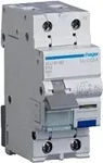 HAGER ADG513D, Hager FI/LS 1P+N 10KA B-13A 30MA A-G / HAGER ADG513D