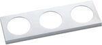 BERKER Integro Pure Rahmen 3-fach chrom matt galvanisiert
