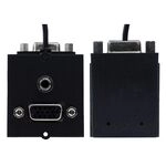 BACHMANN Rahmen 1xVGA+Klinke, 90&deg; Abgang seitlich