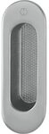 HOPPE Hebeschiebet&uuml;rmuschel OMEGA au&szlig;en oval, Aluminium Edelstahl Effekt