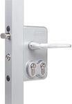 Locinox Gittertorschloss LDKZ4040 D1L, 2 PZW, f&uuml;r 40 mm Vierkantrohr, Alu
