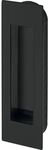 MARCHESI Schiebet&uuml;rmuschel eckig, 155 x 45 x 2 mm, Edelstahl schwarz