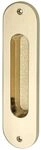 MARCHESI Schiebet&uuml;rmuschel oval 38 x 152 mm Messing poliert PVD