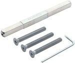 HOPPE Befestigungsset zu Sicherheits-Dr&uuml;ckergarnitur T&uuml;rst&auml;rke 112-117 mm