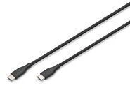 DIGITUS USB-C Silicone charging cable - 1m USB 2.0 60W black - Kabel - Digital/Daten