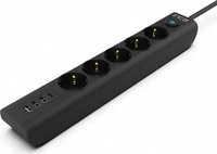 INCA IPW-44TU, Cian Technology GmbH Inca IPW-44TU Power Strip 5 Outlets 3 USB A+ 1 C