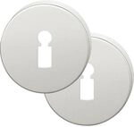 FSB Buntbartrosette rund 12 1735 00002 ASL, Aluminium silber eloxiert