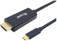 Equip Adapterkabel - 24 pin USB-C m&auml;nnlich zu HDMI m&auml;nnlich - 2 m - Schwarz -
