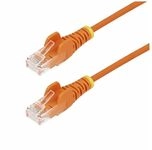 StarTech.com 2m Orange Slim CAT6 Ethernet Cable, Snagless, 28AWG, LSZH - Patch-Kabel