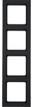 Berker RAHMEN 4FACH SCHWARZ MATT / BERKER 10146095 Q.3 10146095