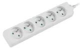 Lanberg Steckdosenleiste 5x 230V FRANZOES. ST. wei&szlig; - Steckdosenleiste