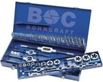 BOHRCRAFT Gewindeschneidsatz GW 20 DIN 352 HSS-G M3-M20 54-tlg.