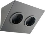 CARESSI Steckdosenelement 2ST14 2 Schukosteckdosen schwarz