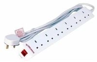 MicroConnect Steckdosenleiste - mit &Uuml;berspannungsschutz - Eingabe, Eingang BS...