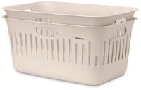 Brabantia Collect-It W&auml;schekorb 40&nbsp;L, 2-er Set - Soft Beige W&auml;schekorb