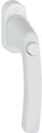HOPPE Fenstergriff LI&Egrave;GE - Druckknopf, Vierkant 7 x 32 mm, Alu wei&szlig;