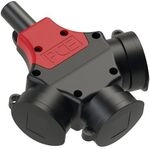 PCE 3-WEGE GUMMIKUPPL.2/16A IP44 / PCE 25311-S SCHNAPPDECK. 25311-S