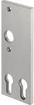 AMF Kurzschild 497DZ mit 2 PZ-Lochungen, eckig, 156 x 62 x 7 mm, silber eloxiert