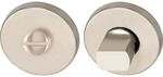 MARCHESI WC - Rosette &oslash; 52, H: 10 mm, Schlitzkopf u. Drehknopf, Edelstahl matt