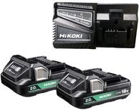 Hikoki UC18YFSL + 2x BSL1820M Powerpack, 18V/2,0Ah
