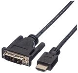 ROLINE Adapterkabel - HDMI m&auml;nnlich zu DVI-D m&auml;nnlich