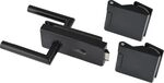 Dorma-Glas Beschlagsgarnitur Classic PZ, Aluminium schwarz RAL 9005