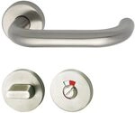 MARCHESI Dr&uuml;ckergarnitur HARMONIE - auf Rosette WC, 38 - 45, Edelstahl, rot...