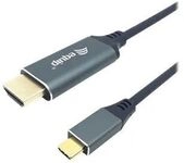 Equip Adapterkabel - 24 pin USB-C m&auml;nnlich zu HDMI m&auml;nnlich - 1 m - Schwarz -