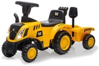 JAMARA Rutscher Caterpillar Traktor mit Anh&auml;nger 2in1 gelb