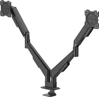 HAMA 00220907, Hama Monitorhalterung, 2 Monitore, Gasfeder, vollbeweglich, 17" - 35",