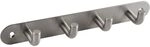Technik Team Garderobenleiste Sepa mit 4 Haken, Breite 220 mm, Edelstahl...