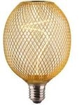 Hama LED-Filamentlampe, E27, Mesh, amber, klar, extra Warmwei&szlig;, dimmbar